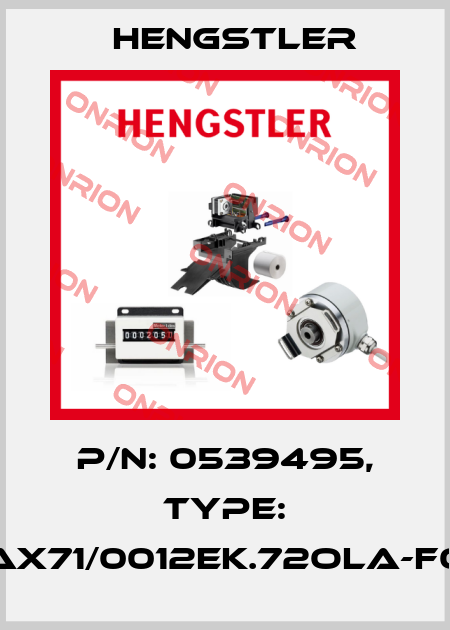 p/n: 0539495, Type: AX71/0012EK.72OLA-F0 Hengstler
