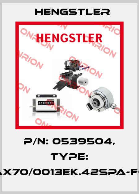 p/n: 0539504, Type: AX70/0013EK.42SPA-F0 Hengstler