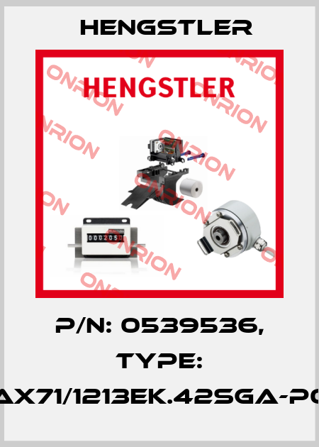 p/n: 0539536, Type: AX71/1213EK.42SGA-P0 Hengstler