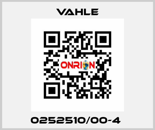 0252510/00-4  Vahle