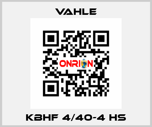 KBHF 4/40-4 HS Vahle