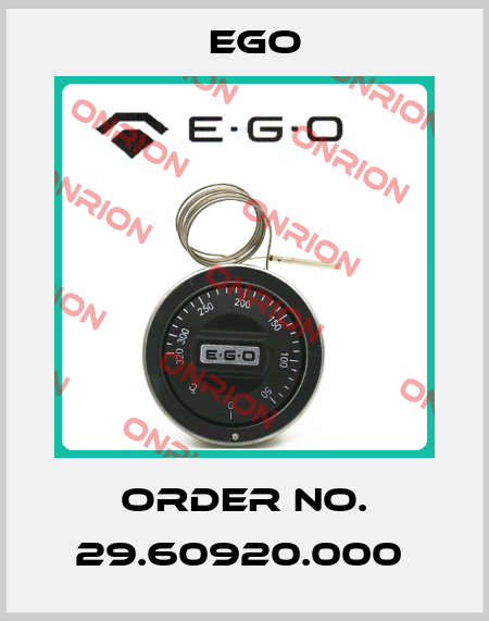 Order No. 29.60920.000  EGO