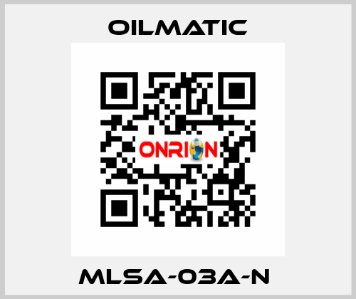 MLSA-03A-N  OILMATIC