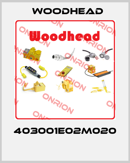 403001E02M020  Woodhead