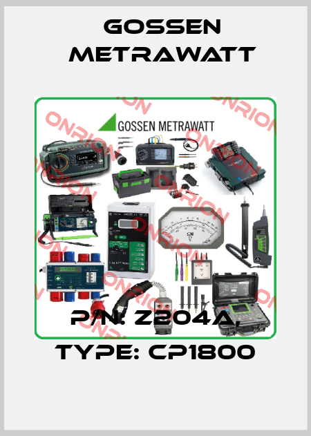 P/N: Z204A, Type: CP1800 Gossen Metrawatt