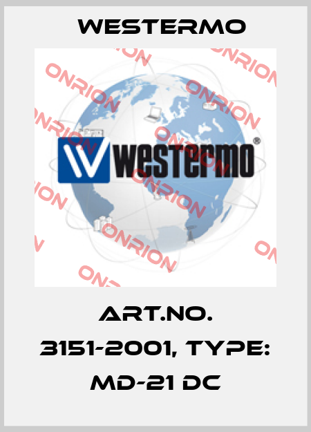 Art.No. 3151-2001, Type: MD-21 DC Westermo