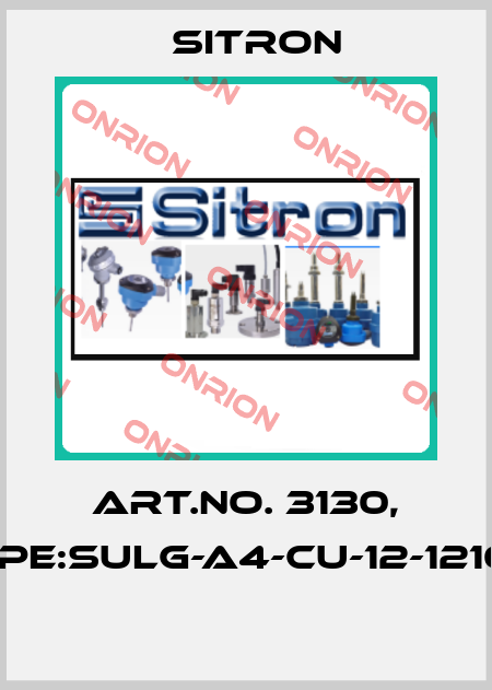 Art.No. 3130, Type:SULG-A4-CU-12-1210-2  Sitron