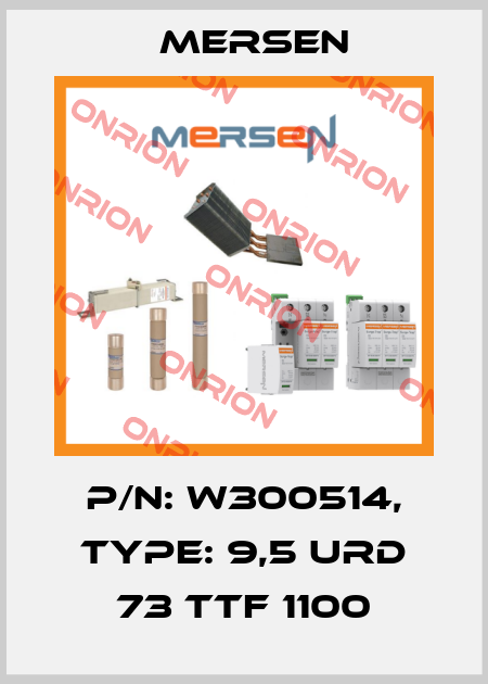 P/N: W300514, Type: 9,5 URD 73 TTF 1100 Mersen