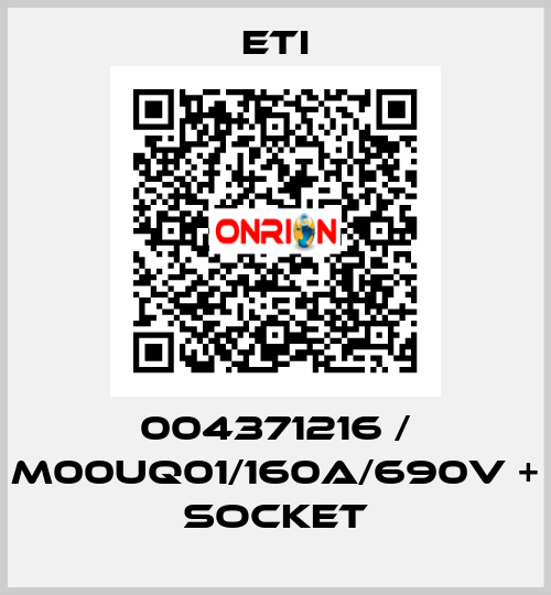 004371216 / M00UQ01/160A/690V + socket Eti