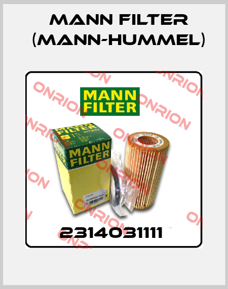 2314031111  Mann Filter (Mann-Hummel)