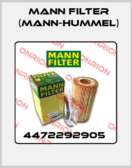 4472292905  Mann Filter (Mann-Hummel)
