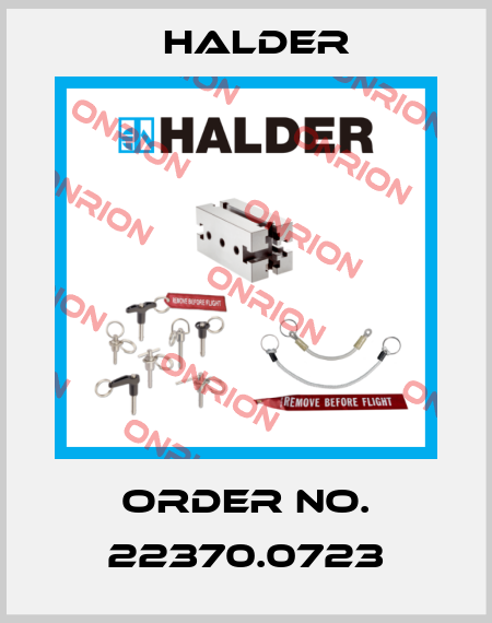 Order No. 22370.0723 Halder
