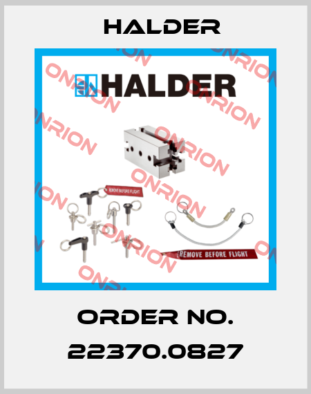 Order No. 22370.0827 Halder
