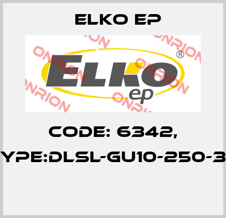Code: 6342, Type:DLSL-GU10-250-3K  Elko EP
