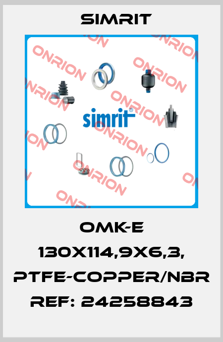 OMK-E 130x114,9x6,3, PTFE-COPPER/NBR REF: 24258843 SIMRIT