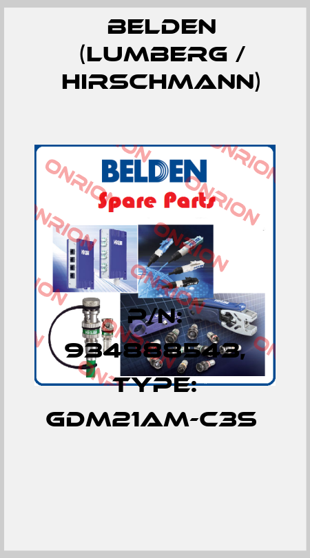 P/N: 934888543, Type: GDM21AM-C3S  Belden (Lumberg / Hirschmann)