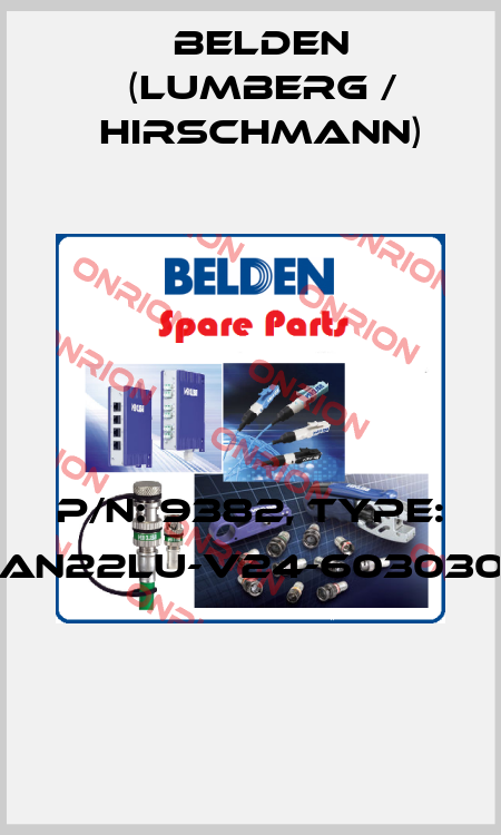 P/N: 9382, Type: GAN22LU-V24-6030300  Belden (Lumberg / Hirschmann)