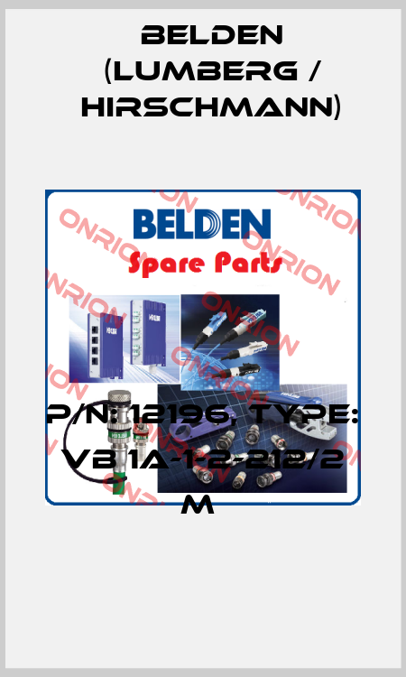 P/N: 12196, Type: VB 1A-1-2-212/2 M  Belden (Lumberg / Hirschmann)