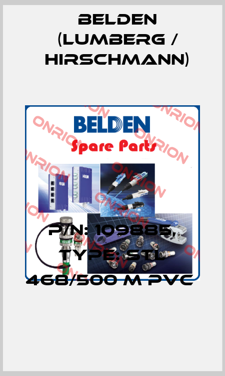 P/N: 109885, Type: STL 468/500 M PVC  Belden (Lumberg / Hirschmann)
