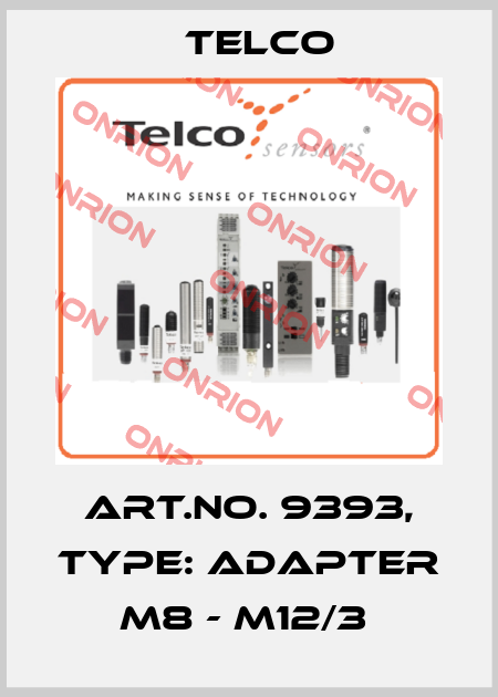 Art.No. 9393, Type: Adapter M8 - M12/3  Telco