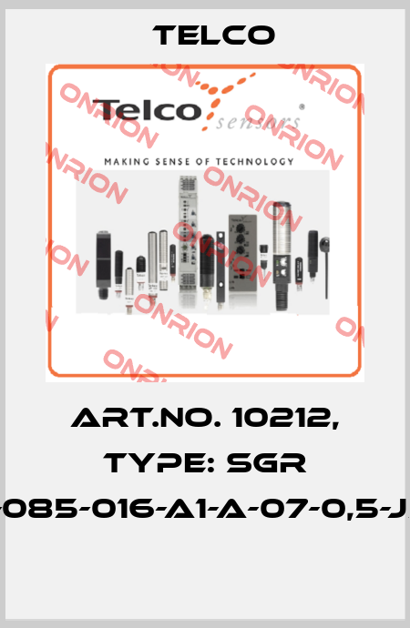 Art.No. 10212, Type: SGR 1-085-016-A1-A-07-0,5-J5  Telco