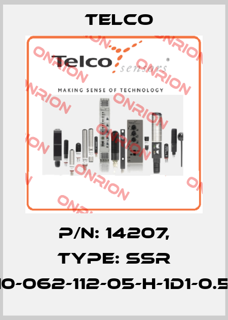 p/n: 14207, Type: SSR 01-10-062-112-05-H-1D1-0.5-J8 Telco