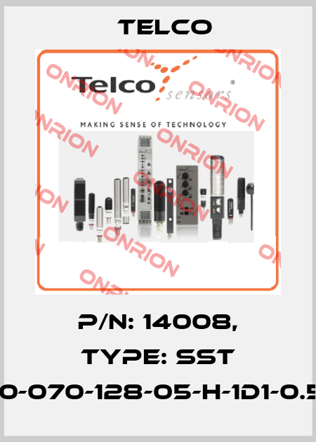 p/n: 14008, Type: SST 01-10-070-128-05-H-1D1-0.5-J5 Telco