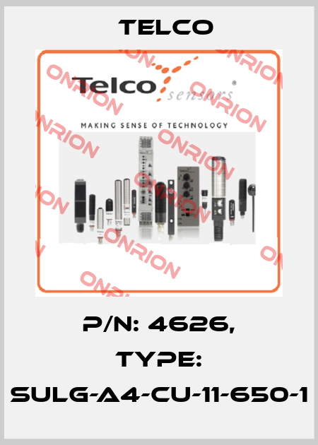 P/N: 4626, Type: SULG-A4-CU-11-650-1 Telco