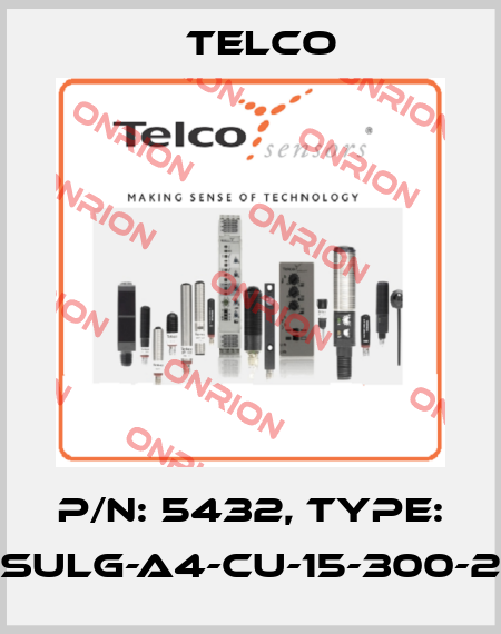 P/N: 5432, Type: SULG-A4-CU-15-300-2 Telco