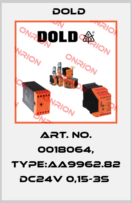 Art. No. 0018064, Type:AA9962.82 DC24V 0,15-3S  Dold