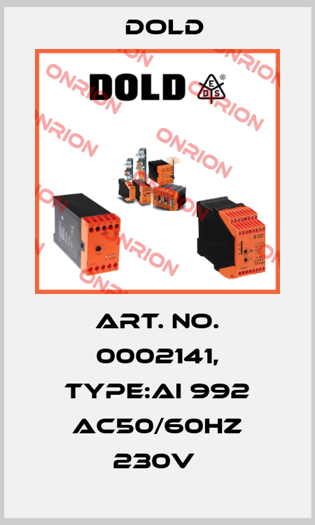 Art. No. 0002141, Type:AI 992 AC50/60HZ 230V  Dold