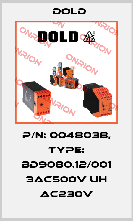 p/n: 0048038, Type: BD9080.12/001 3AC500V UH AC230V Dold