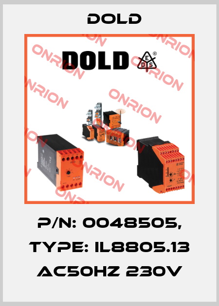 p/n: 0048505, Type: IL8805.13 AC50HZ 230V Dold