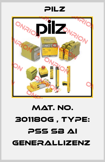 Mat. No. 301180G , Type: PSS SB AI Generallizenz  Pilz