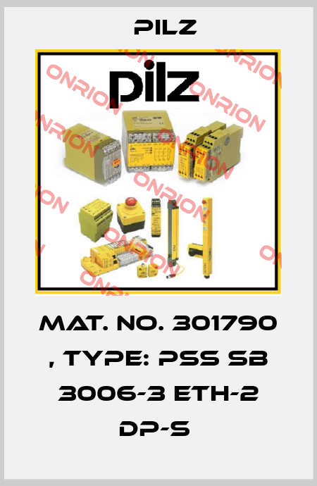 Mat. No. 301790 , Type: PSS SB 3006-3 ETH-2 DP-S  Pilz