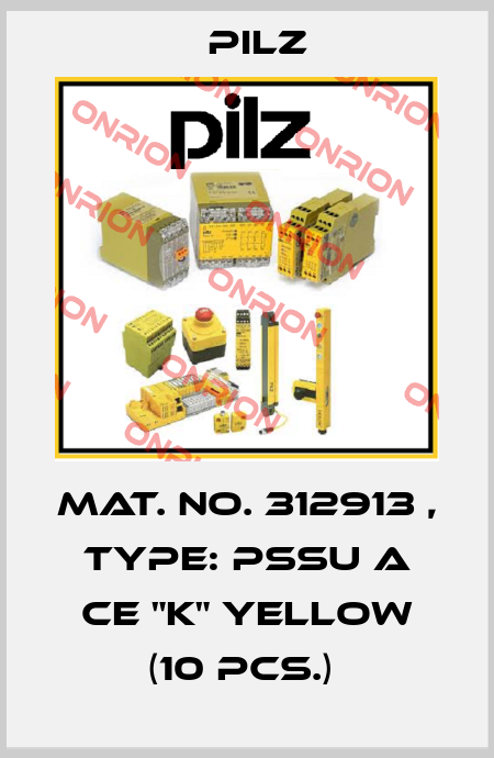Mat. No. 312913 , Type: PSSu A CE "K" yellow (10 pcs.)  Pilz