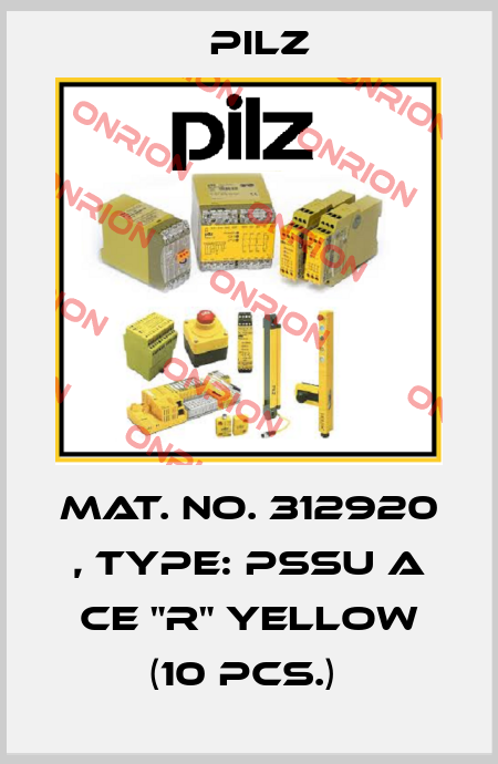 Mat. No. 312920 , Type: PSSu A CE "R" yellow (10 pcs.)  Pilz