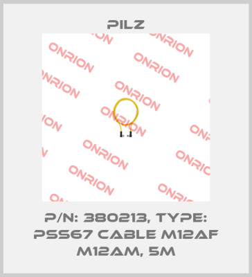p/n: 380213, Type: PSS67 Cable M12af M12am, 5m Pilz