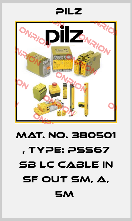 Mat. No. 380501 , Type: PSS67 SB LC Cable IN sf OUT sm, A, 5m  Pilz