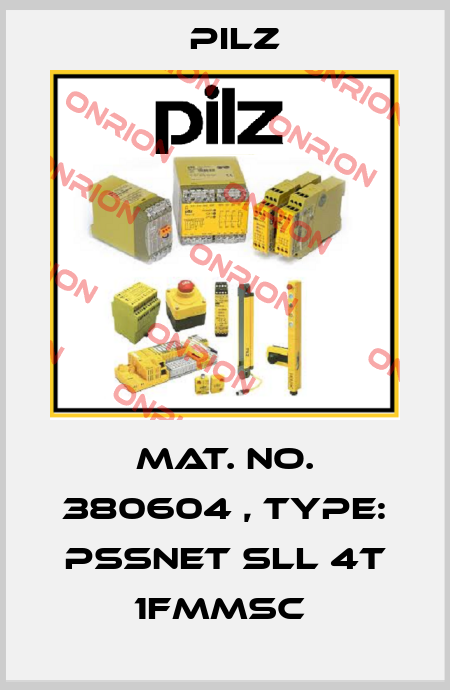 Mat. No. 380604 , Type: PSSnet SLL 4T 1FMMSC  Pilz