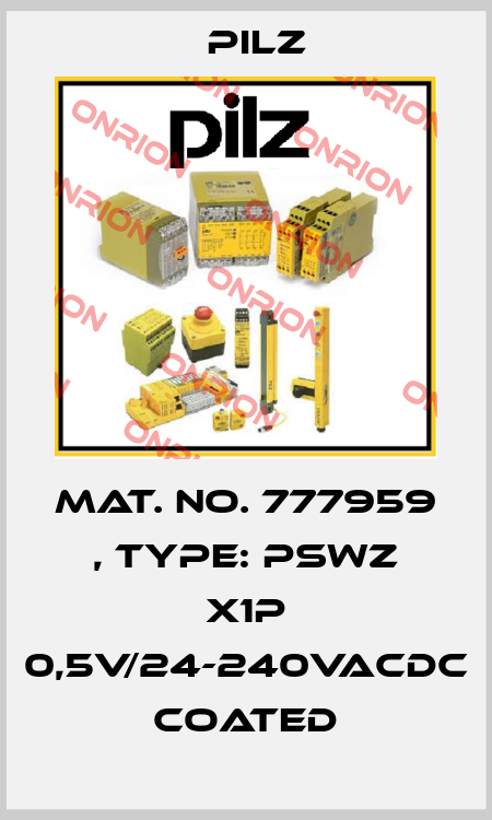 Mat. No. 777959 , Type: PSWZ X1P 0,5V/24-240VACDC coated Pilz