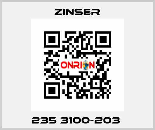 235 3100-203  Zinser