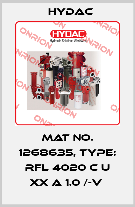 Mat No. 1268635, Type: RFL 4020 C U XX A 1.0 /-V  Hydac