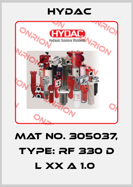 Mat No. 305037, Type: RF 330 D L XX A 1.0  Hydac