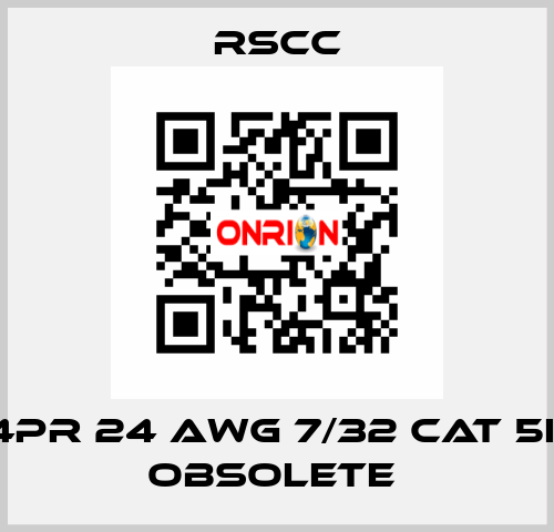 4PR 24 AWG 7/32 CAT 5E obsolete  RSCC