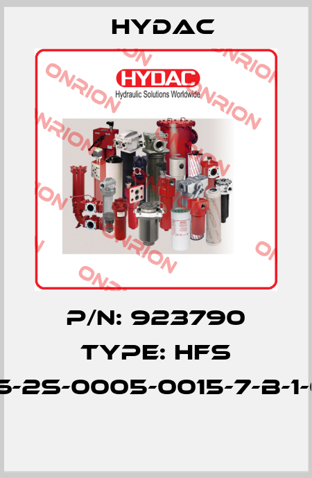P/N: 923790 Type: HFS 2136-2S-0005-0015-7-B-1-000  Hydac