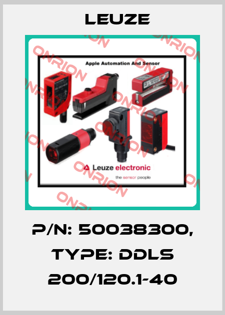 p/n: 50038300, Type: DDLS 200/120.1-40 Leuze