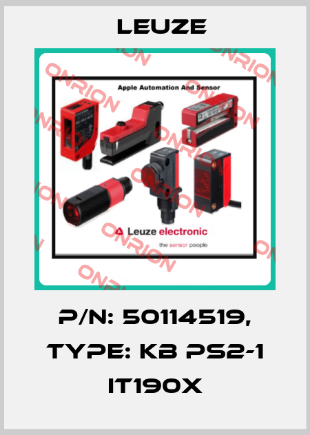 p/n: 50114519, Type: KB PS2-1 IT190x Leuze