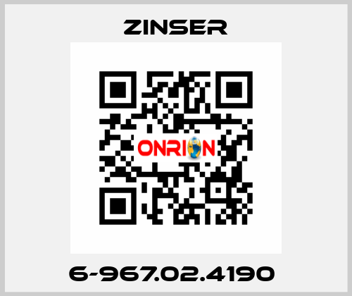 6-967.02.4190  Zinser