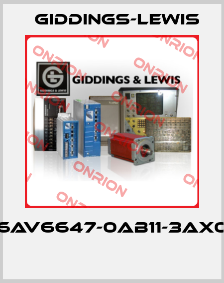 6AV6647-0AB11-3AX0  Giddings-Lewis